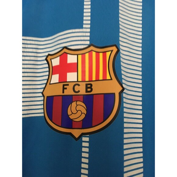 FCB Barca Men's Graphic Print Short Sleeve Soccer Jersey Shirt Size Large - Picture 2 of 10